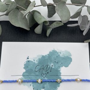 Oceania CADI Armband Süßwasserperlen mermaid blau