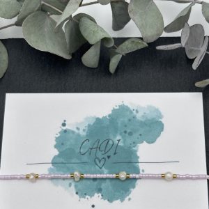 CADI Armband Süßwasserperlen rosa Oceania