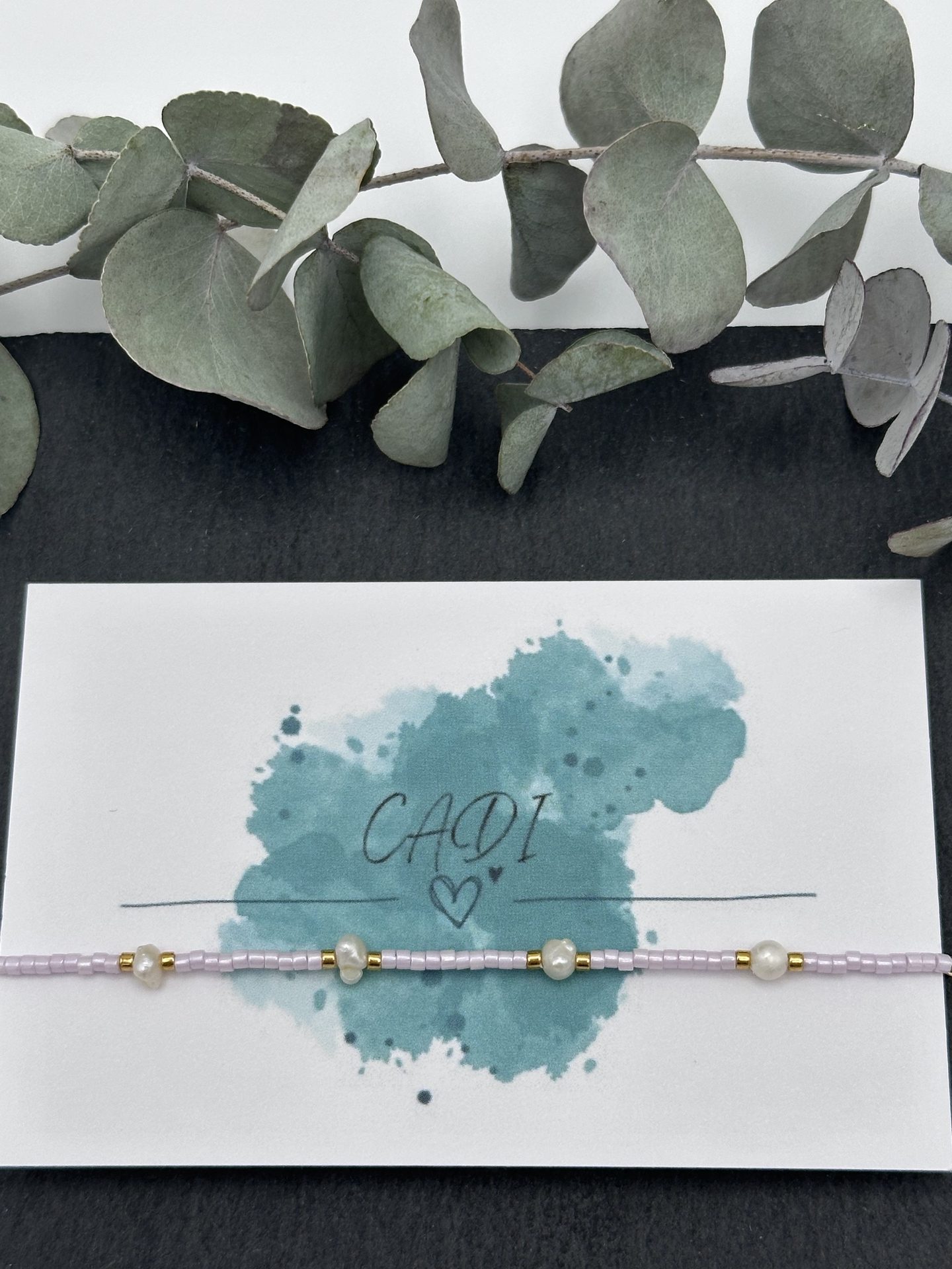 CADI Armband Süßwasserperlen rosa Oceania