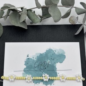 CADI Blumenarmband mit weißen Blumen, blossom