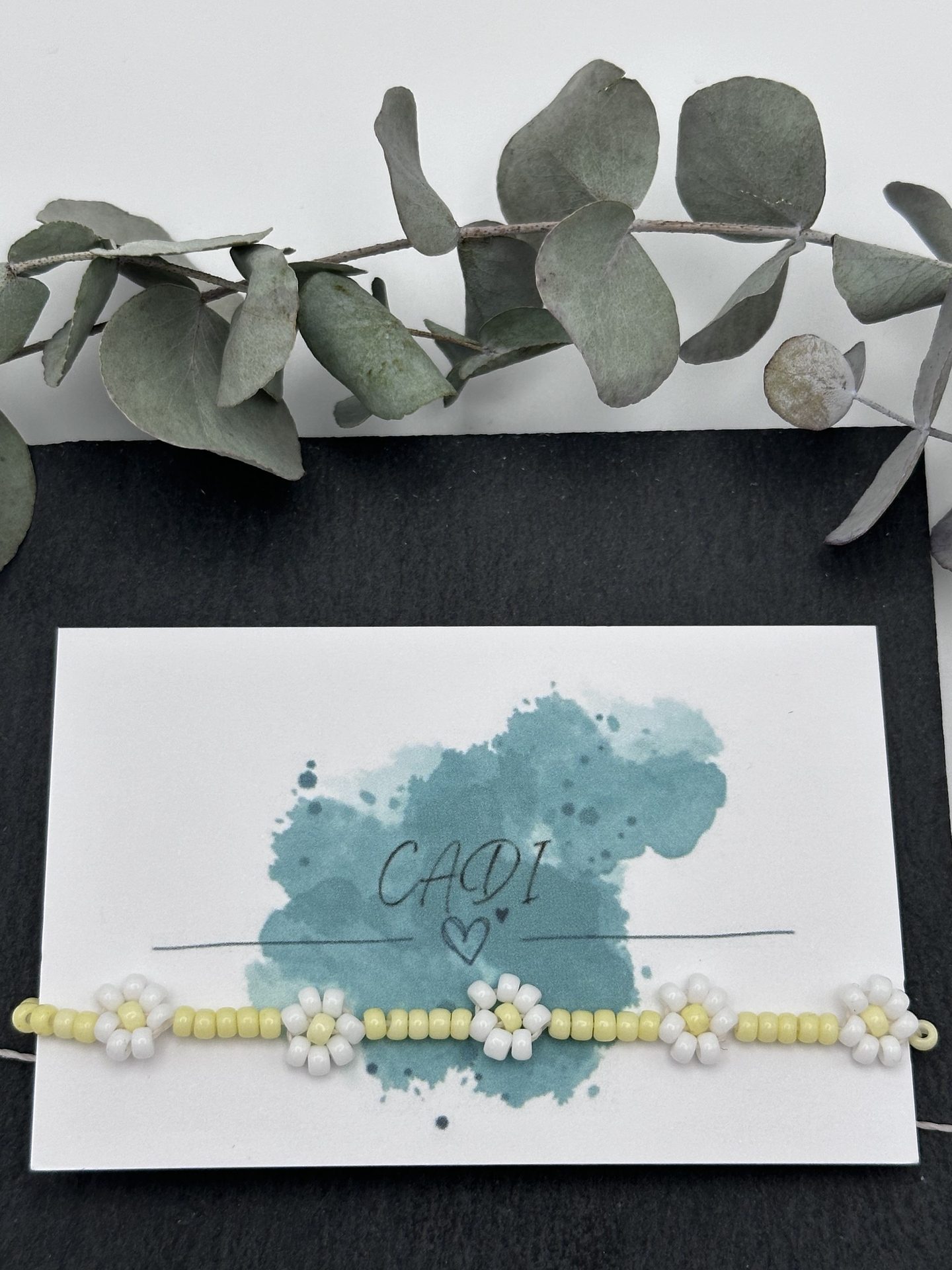 CADI Blumenarmband mit weißen Blumen, blossom
