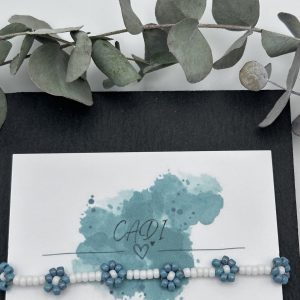 Blumenarmband CADI grün, handgemacht in Kärnten, Blossom