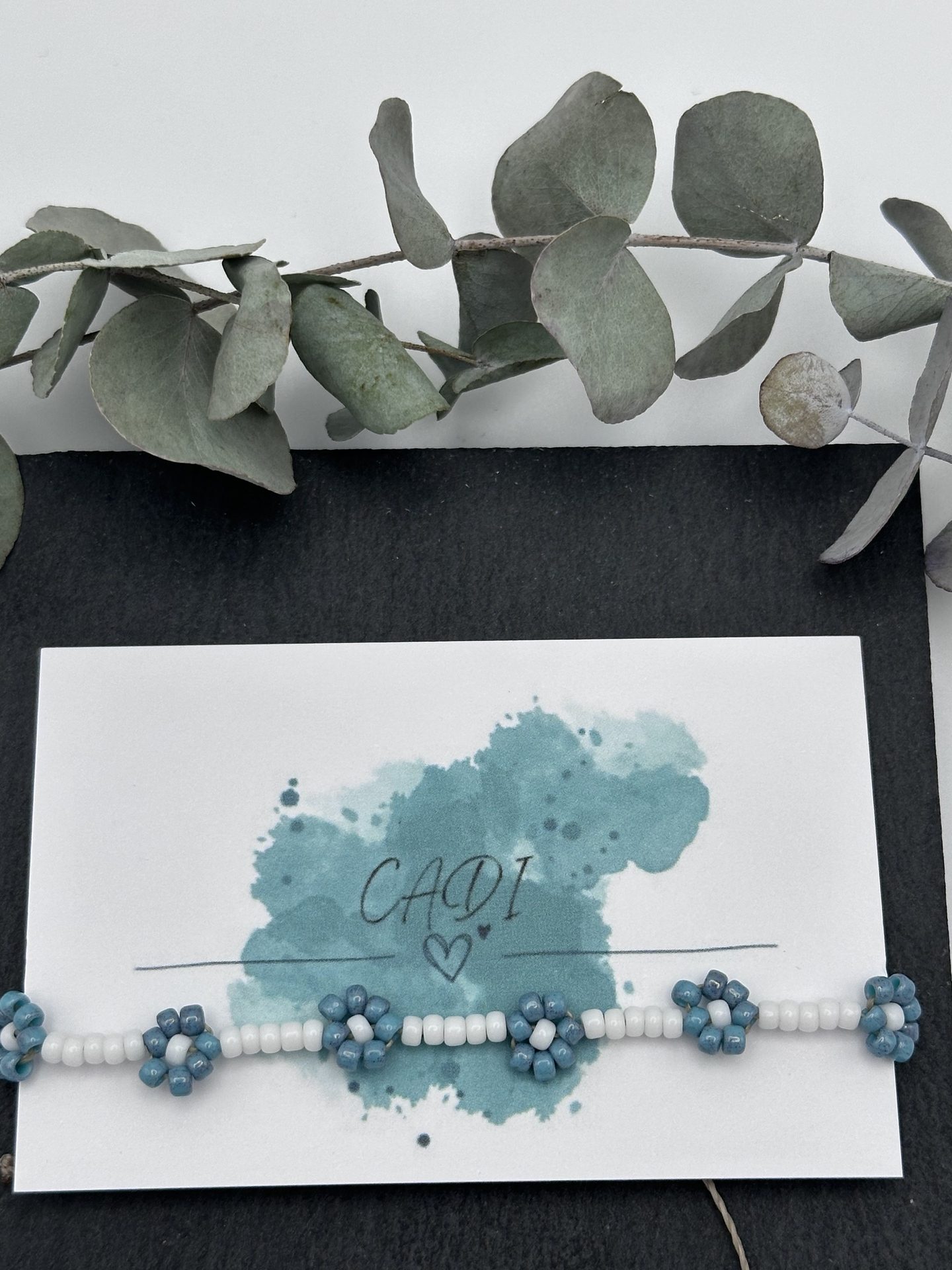 Blumenarmband CADI grün, handgemacht in Kärnten, Blossom