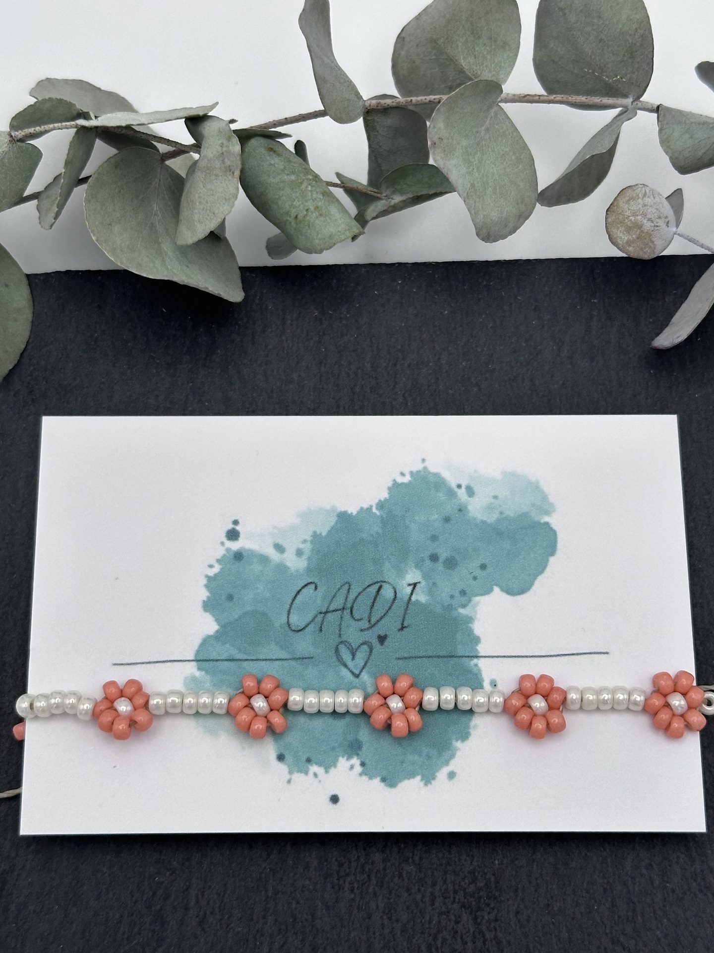 CADI Blumenarmband in pfirsich aus Kärnten Blossom
