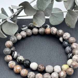 CADI Armband für Männer, Naturperlen, handgemacht in Klagenfurt, Stone Line