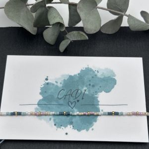 CADI Armband Miyuki Spacer Eucalyptus Pfingstrosen, Everglow Spacer