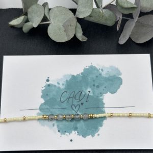 CADI Armband handmade with love Miyuki Edelstein Labradorit, Lovely Gem