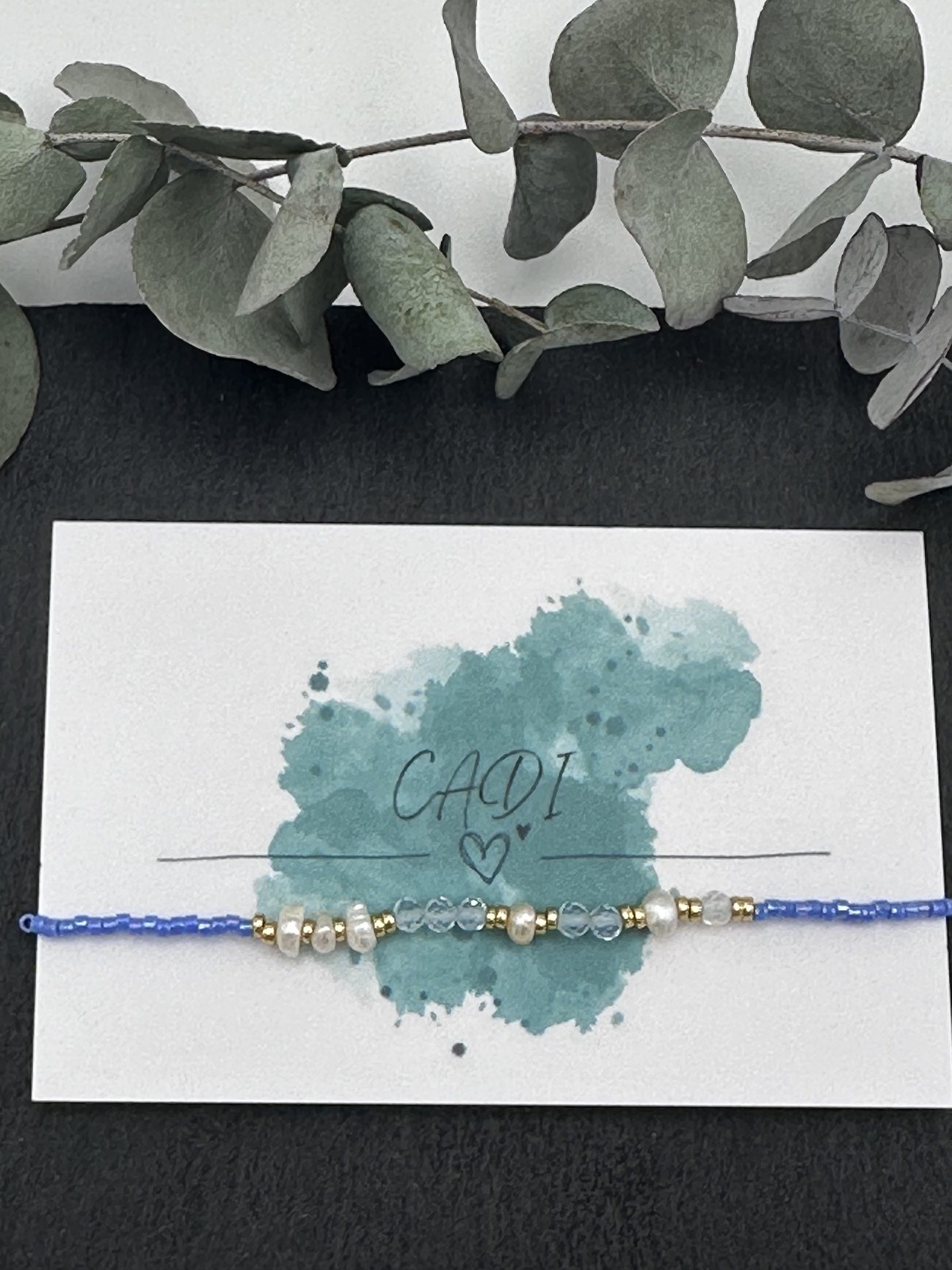 CADI Armband Miyuki mermaid Süßwasserperlen Edelsteine Opal handmade with love, Oceania Gem