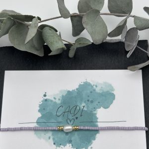 Oceania CADI Armband Miyuki Süßwasserperle lila handgemacht in Kärnten