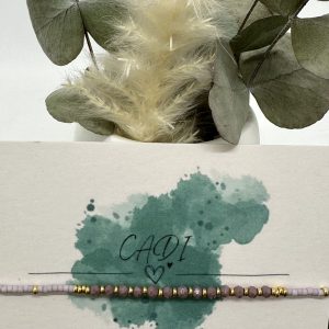 CADI Armband Miyuki Spacer Beads Galsschliffperlen lila, handgemacht auf Klagenfurt, Sparkle