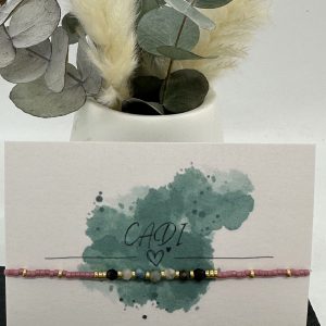 CADI Armband Miyuki Edelstein altrosa, Lovely Gem