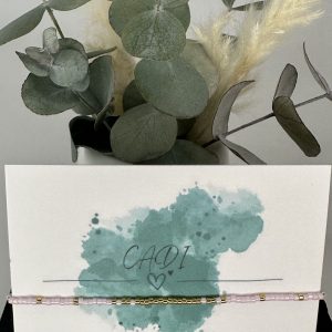 Everglow CADI Armband Miyuki hellrosa, Handarbeit aus Kärnten