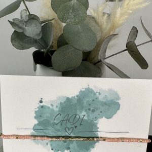 CADI Armband Miyuki gold und pfirsich, handgemacht in Klagenfurt; Everglow