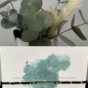 CADI Armband Miyuki schwarz, handgemacht in Kärnten, Everglow