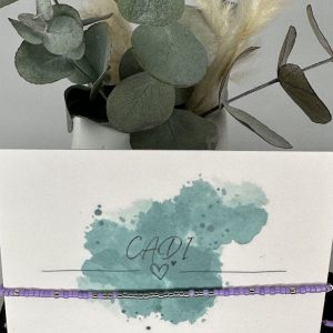 CADI Armband Miyuki Palladium lila, handgemacht in Kärnten, Everglow