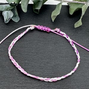 CADI Armband Nylon geflochten, handgemacht in Klagenfurt, Rainbow Twist