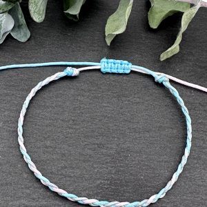 CADI Armband Nylon geflochten baby born Handarbeit aus Klagenfurt, Rainbow Twist
