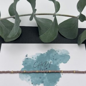 Armband Cadi Miyuki Spacer gold altrosa, Handarbeit aus Klagenfurt, Everglow Spacer