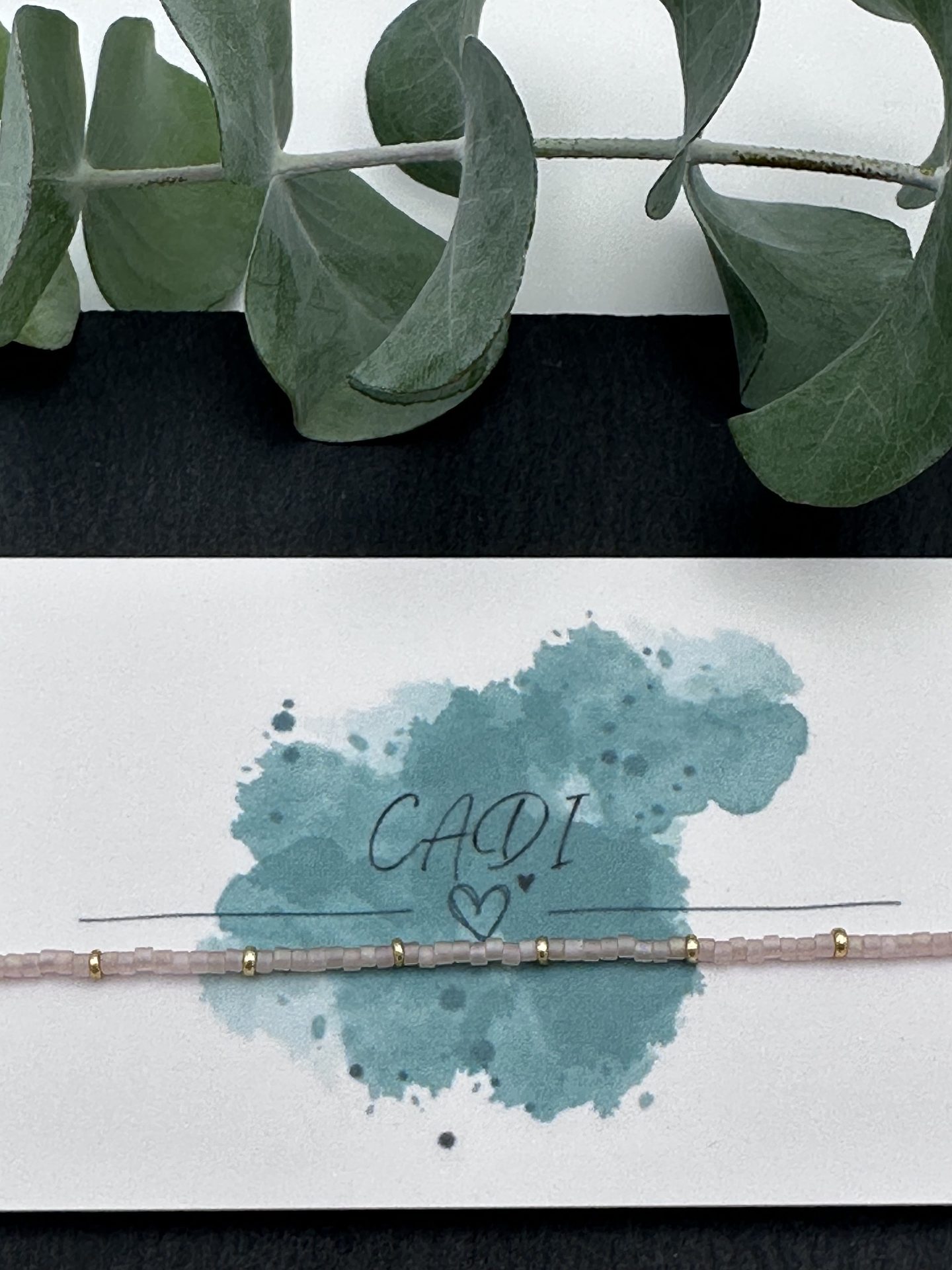 Armband CADI Miyuki Spacer zartrosa, handgemacht in Klagenfurt, Everglow Spacer