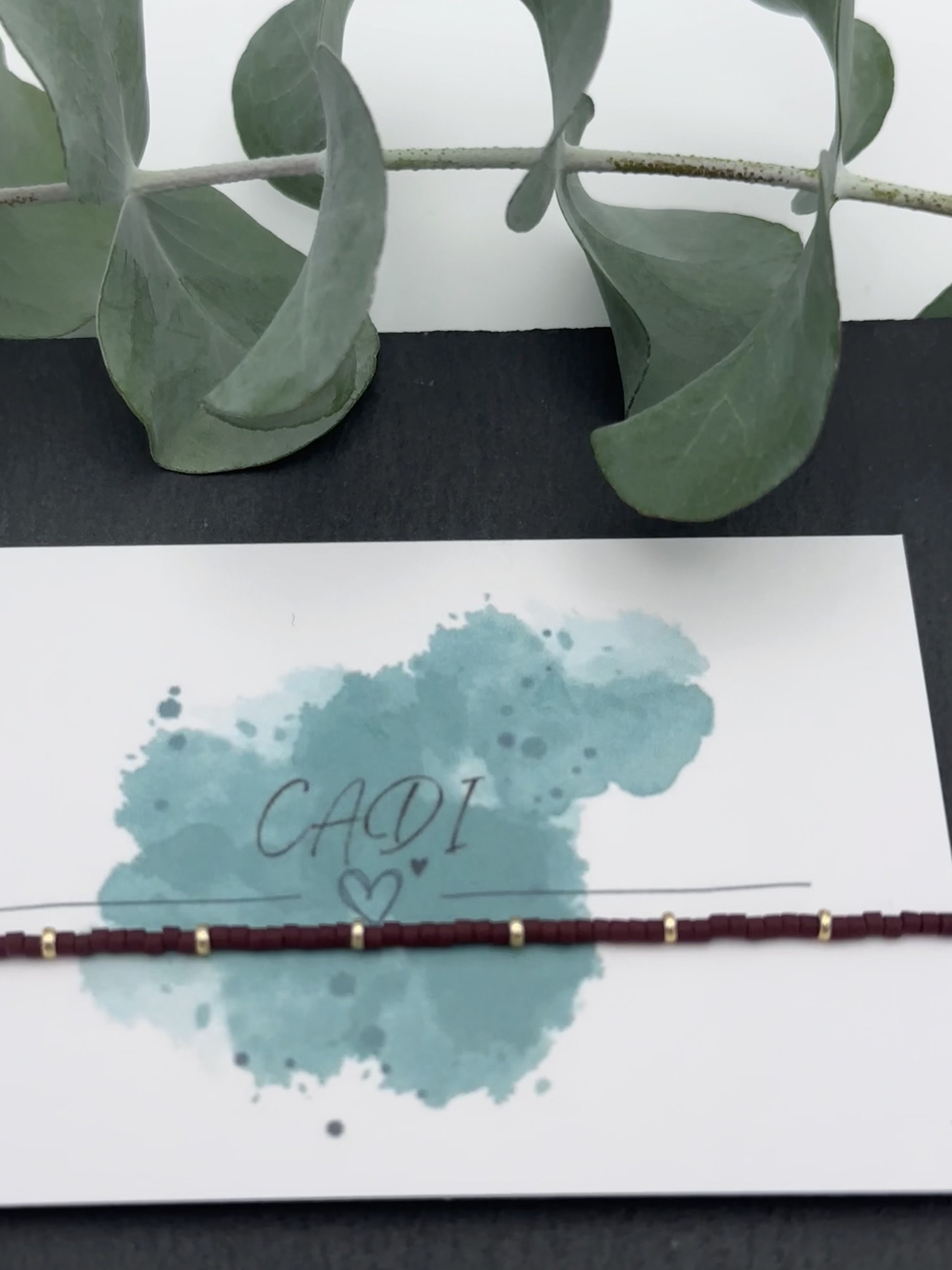 Armband CADI Miyuki Spacer gold weinrot, Everglow Spacer