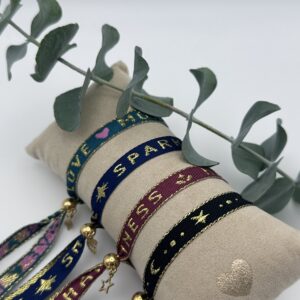 Message Charms Statement Armbänder Dark Sparkle