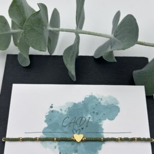 CADI Armband Miyuki gold olive