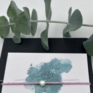 CADI Armband Endless Summer Miyuki Rosa Herz Perle