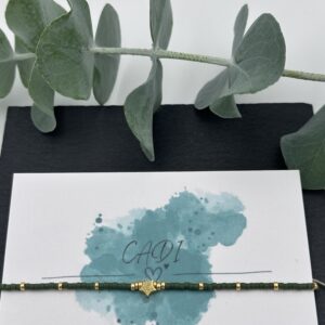 Cadi Armband Edelstahl Stern olive